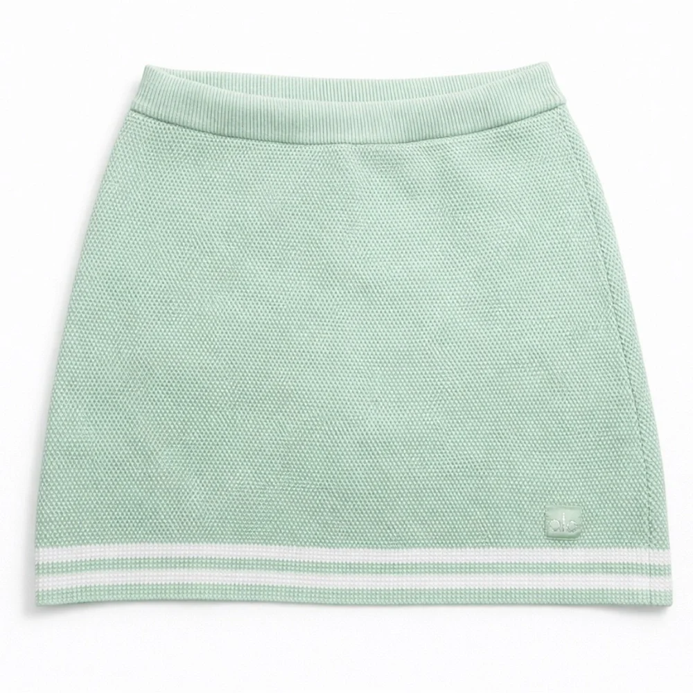 Alo Yoga Varsity Tennis Knit Set Mint Green No Tags see Measurements Approx